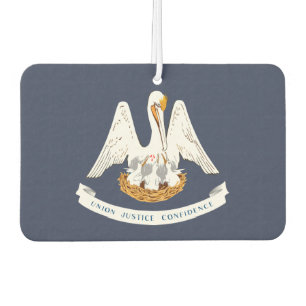 Louisiana Wappen, amerikanischer T - Shirt Autolufterfrischer
