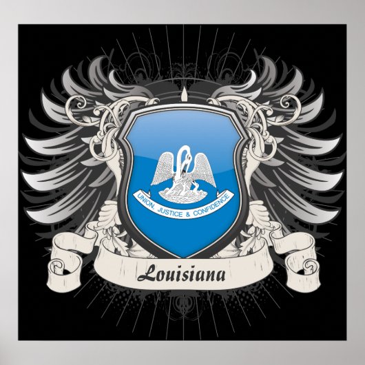 Louisiana Wappen Poster (Vorne)