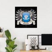 Louisiana Wappen Poster (Heimbüro)