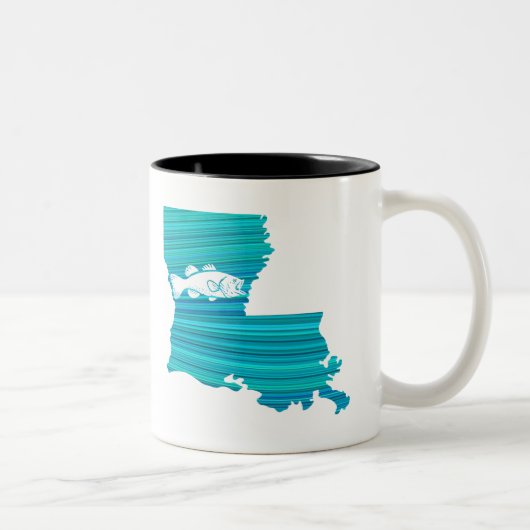 Louisiana Wave Fishing Zweifarbige Tasse (Rechts)