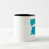 Louisiana Wave Fishing Zweifarbige Tasse (Mittel)