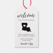 Louisiana Wedding Willkommen Geschenkanhänger (Vorderseite)