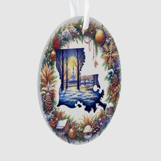 Louisiana Weihnachten Ornament (Vorderseite)