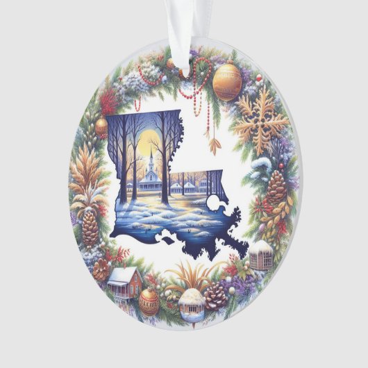Louisiana Weihnachten Ornament (Vorderseite)