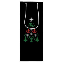 Louisiana Weihnachtsfeiertag Cajun Geschenktüte Für Weinflaschen