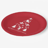 Louisiana Weihnachtsfeiertag Cajun Pappteller (Schrägansicht)