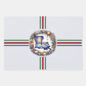 Louisiana Weihnachtsgeschenk Geschenkpapier Set (Vorderseite 3)