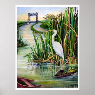 Louisiana Wetlands Poster