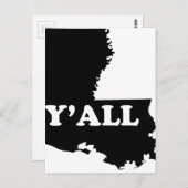 Louisiana Yall Postkarte (Vorne/Hinten)
