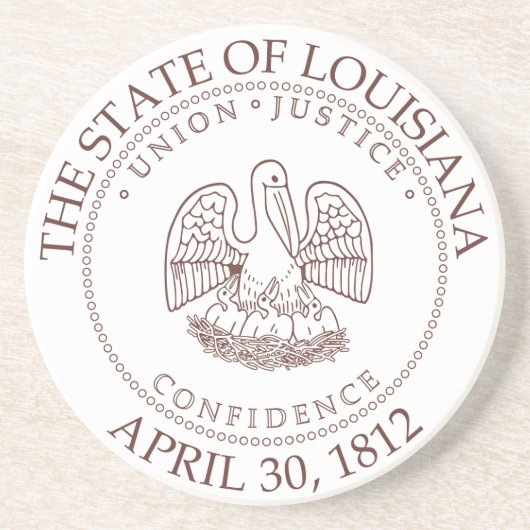 Louisiana-Zeichen Getränkeuntersetzer (Vorne)