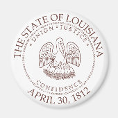 Louisiana-Zeichen Magnet (Vorne)