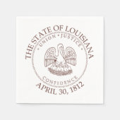 Louisiana-Zeichen Serviette (Vorderseite)