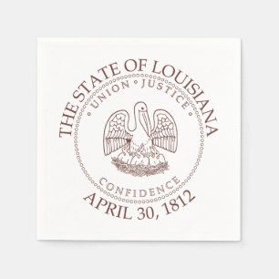 Louisiana-Zeichen Serviette