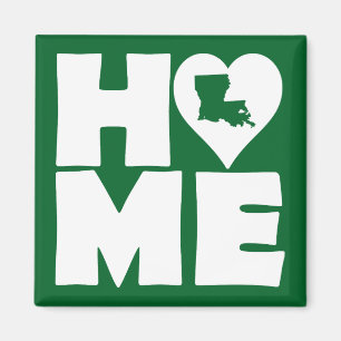 Louisiana Zuhause Heart Staat Kühlschrankmagnet
