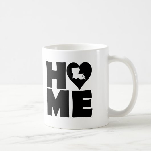 Louisiana Zuhause Heart Staat Tasse oder Travel Mu (Rechts)