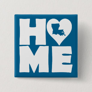 Louisiana Zuhause Herz Staat Knopf Abzeichen Pin Button
