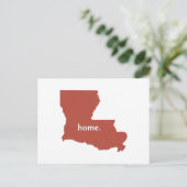 Louisiana Zuhause Silhouette Staat Karte (Stehend Vorderseite)