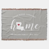 Louisiana Zuhause Staaten Personalisiert Decke (Vorderseite)