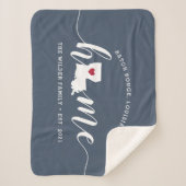 Louisiana Zuhause Staaten Personalisiert Sherpadecke (Vorderseite)