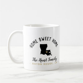 Louisiana Zuhause Sweet Zuhause Family Monogram Ta Kaffeetasse