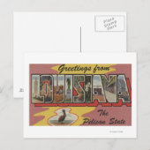 LouisianaGroße BuchstabenszenenLouisiana 2 Postkarte (Vorne/Hinten)