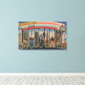 LouisianaGroße BuchstabenszenenLouisiana Leinwanddruck (Insitu (Holzboden))