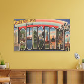 LouisianaGroße BuchstabenszenenLouisiana Leinwanddruck (Insitu (Wohnzimmer))
