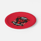 Louisianas Feinschmecker- und Veranstaltungspapier Pappteller (Schrägansicht)