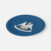 Louisianian Flag, Flag of Louisiana Pappteller (Schrägansicht)