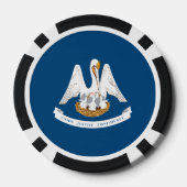 Louisianian Flag, Flag of Louisiana Pokerchips (Rückseite)
