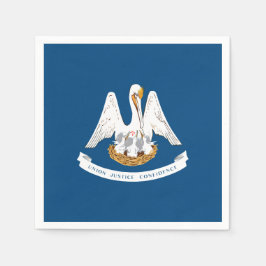 Louisianian Flag, Flag of Louisiana Serviette