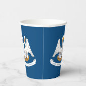 Louisianian Flag & Seal, Flag of Louisiana Pappbecher (Rechts)