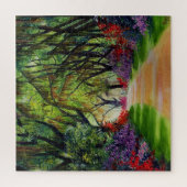 Louisianische Baumspur/Moos und Blume Puzzle (Vertikal)