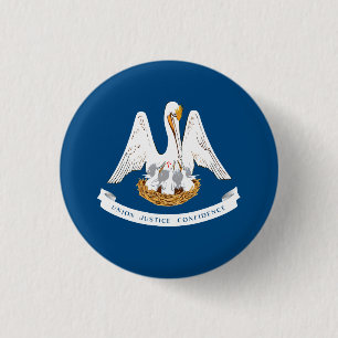 Louisianische Flagge, Flagge Louisianas Button