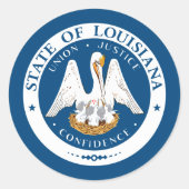 Louisianisches Siegel, Siegel Louisiana Sticker (Vorderseite)