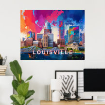 Louisville Abstrakte Skyline