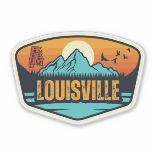 Louisville Alabama Aufkleber (Vorderseite)