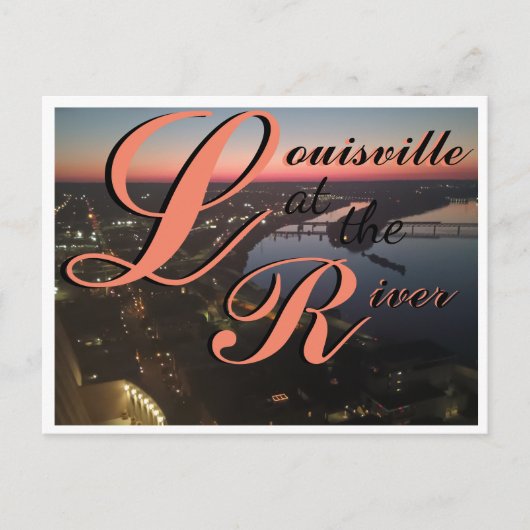 Louisville an der Postkarte (Vorderseite)
