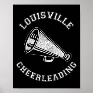 Louisville Cheer abgenutzt Retro 90er Jahre Cheerl Poster