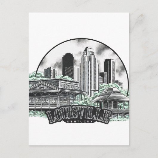 Louisville City Kentucky USA Postkarte (Vorderseite)