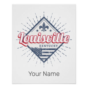 Louisville City Kentucky Vereinigte Staaten Vintag Poster