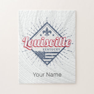 Louisville City Kentucky Vereinigte Staaten Vintag Puzzle