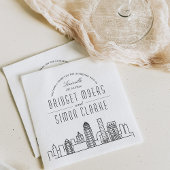 Louisville Deko Skyline | Hochzeitsveranstaltung N Serviette
