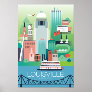 Louisville Druck Poster