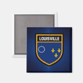 Louisville Flag Magnet (Vorderseite/Rückseite)