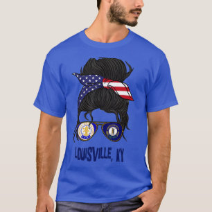 Louisville for Girls Louisville Kentucky Flag für T-Shirt