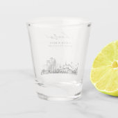 Louisville Gastgeschenk Hochzeit Personalisiert Ch Schnapsglas (Rückseite)
