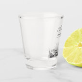 Louisville Gastgeschenk Hochzeit Personalisiert Ch Schnapsglas (Links)