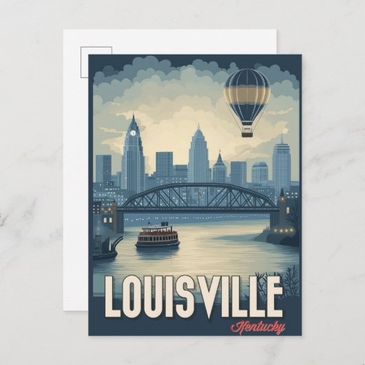 Louisville, Kentucky - Atemberaubende Aussicht auf Postkarte (Vorne/Hinten)