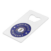 Louisville Kentucky Geldbeutel Flaschenöffner (Rückseite Schrägansicht)